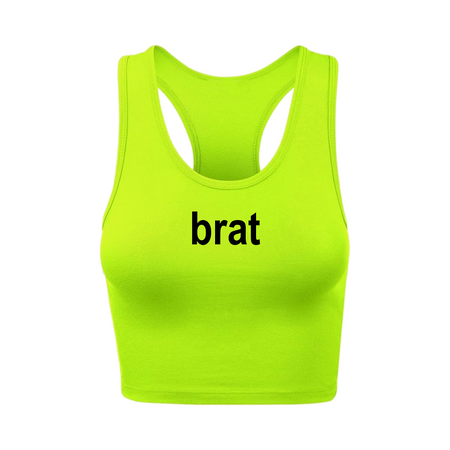 Custom Text White Sports Bra