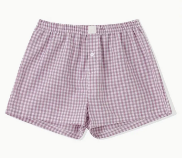 Personalized Womens Checkered Boxer Shorts