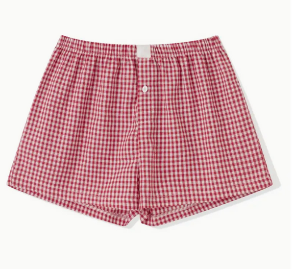 Personalized Womens Checkered Boxer Shorts