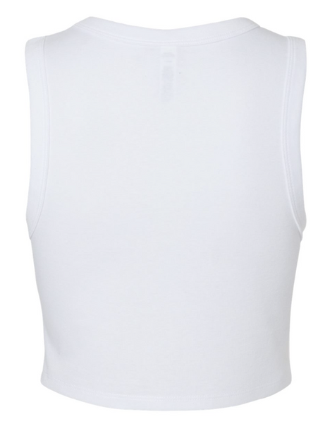 Strawberry Pastie White Cropped Tank