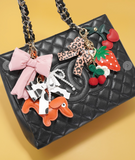 Dog Faux Leather Bag Charm