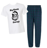 Big Knick Energy Mens Flannel Plaid Pajama Set