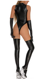 Sexy Womens Leather Cat Costume