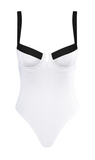 Tuxedo Two Tone One Piece Swimsuit