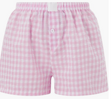 Personalized Womens Checkered Boxer Shorts