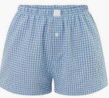 Personalized Womens Checkered Boxer Shorts